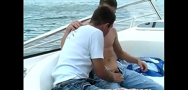  Lusty Lucas and Mark W have steamy gay sex on the boat